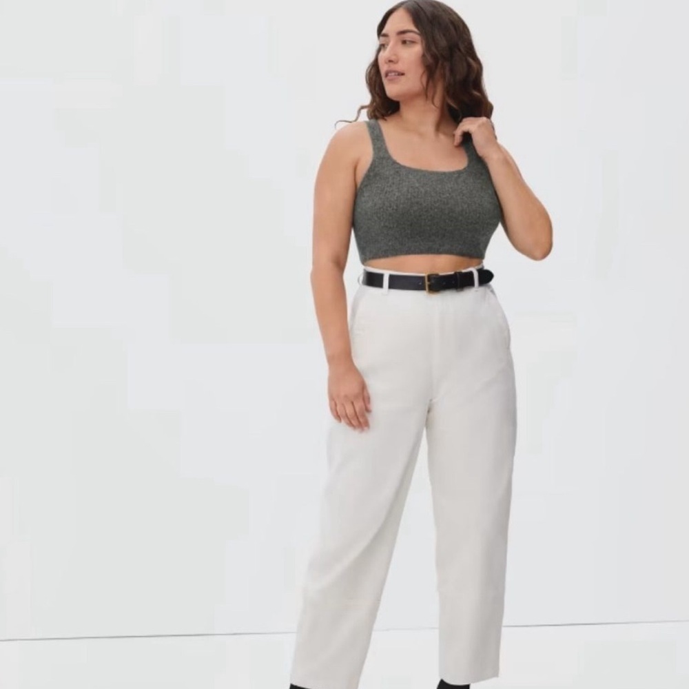 NWT Everlane The Cozy Stretch Tank Wool Alpaca Yak Blend Cropped Tank Top XS
